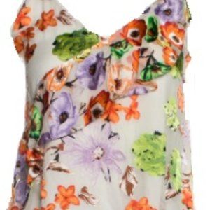 ALICE & OLIVIA Floral Print Crop Top